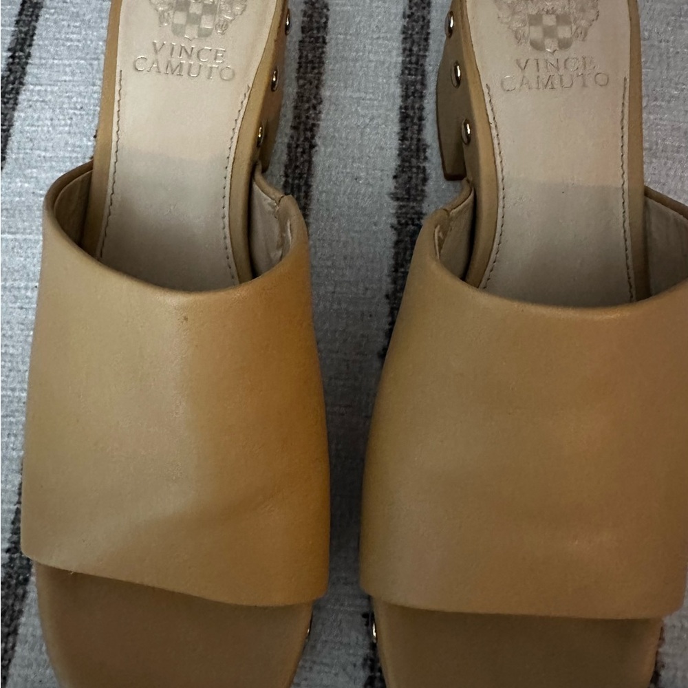 Vince Camuto Women's Camel Mules